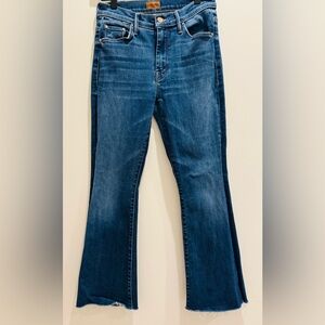 MOTHER Flare Jeans in Deep Blue